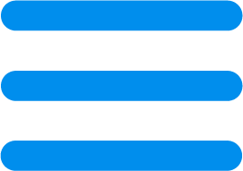 Blue hamburger menu@100x